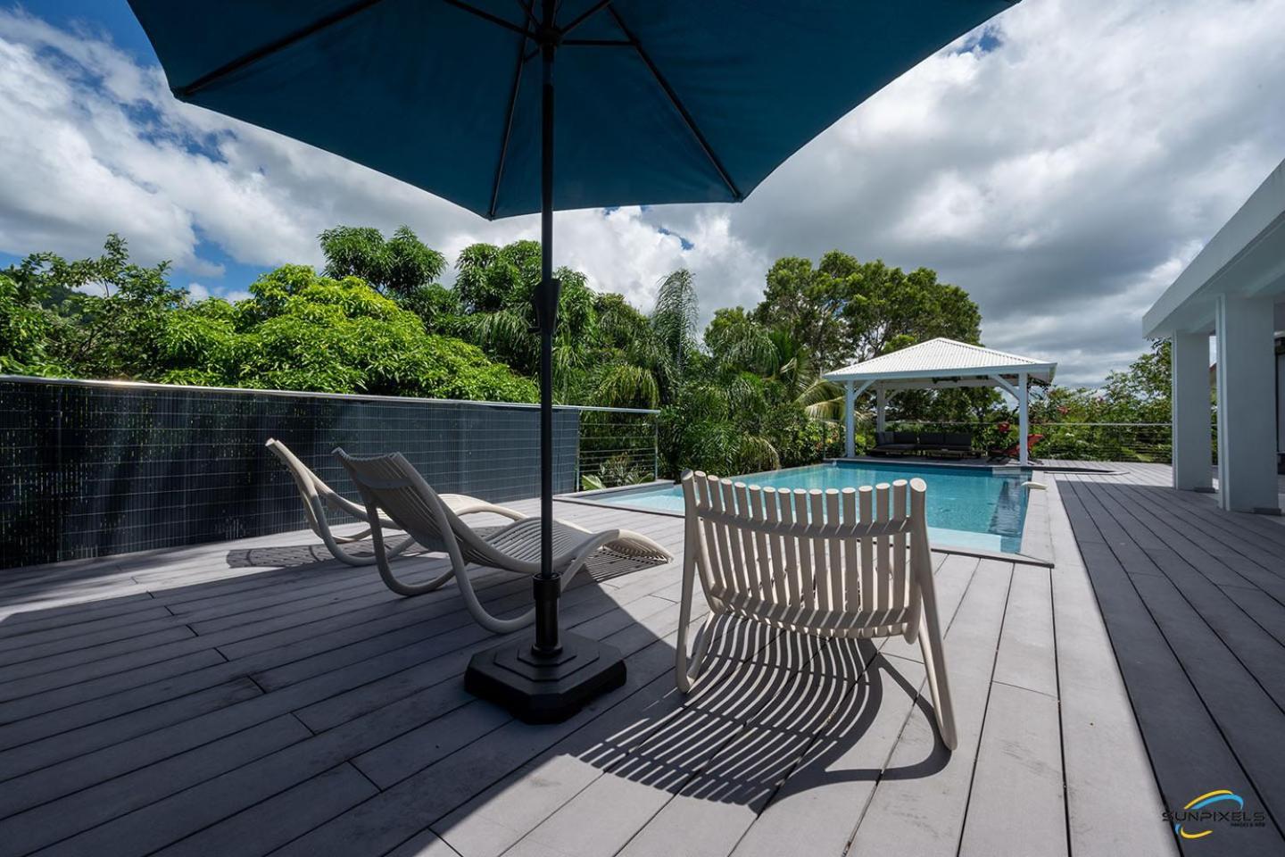 Villa Palm Diamond Jacuzzi & Piscine Prives Ле Диамант Екстериор снимка