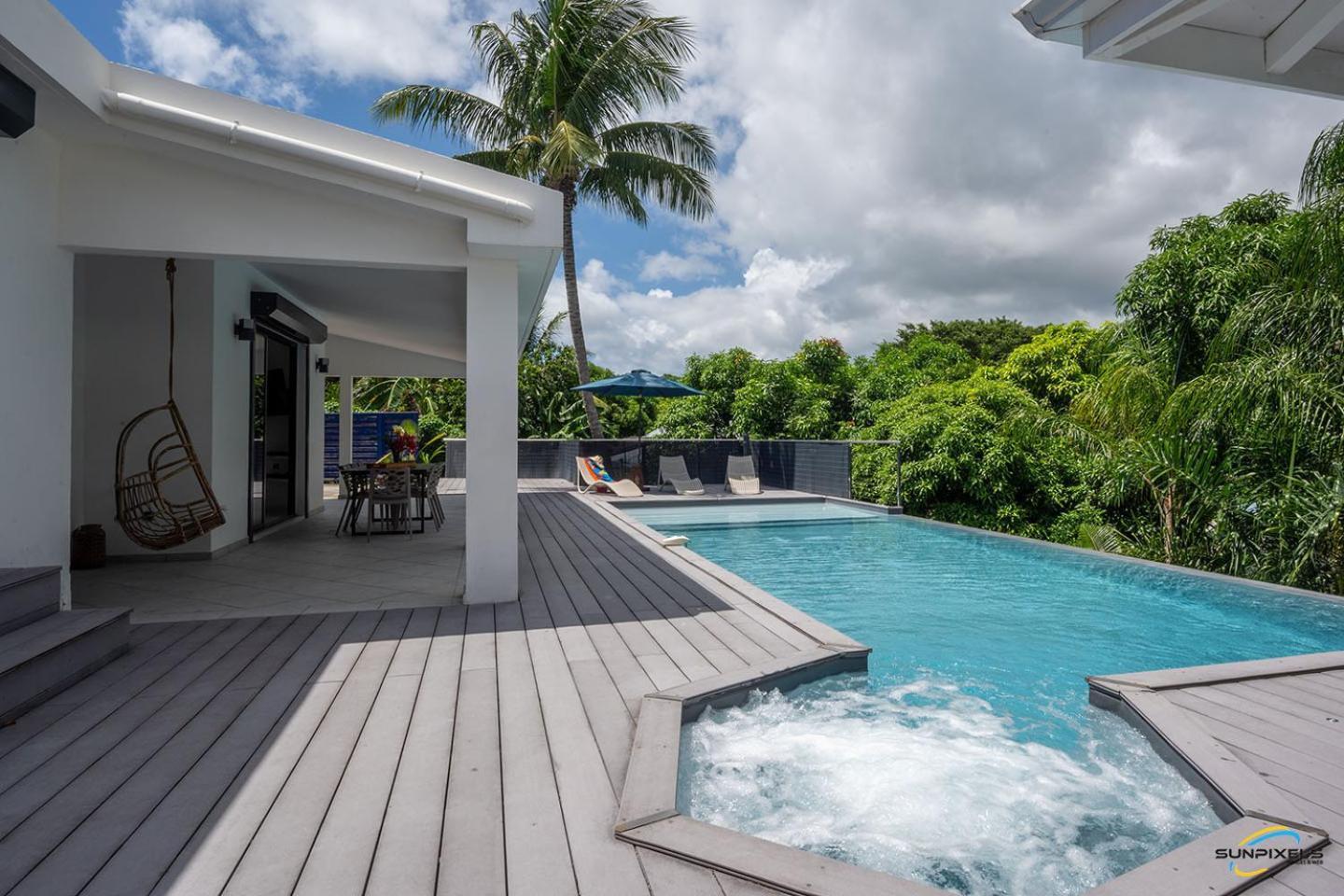 Villa Palm Diamond Jacuzzi & Piscine Prives Ле Диамант Екстериор снимка