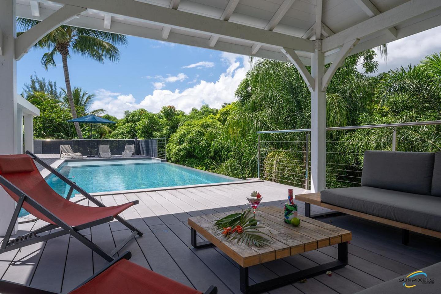 Villa Palm Diamond Jacuzzi & Piscine Prives Ле Диамант Екстериор снимка